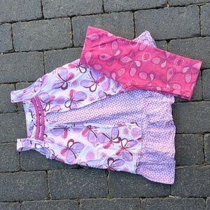 Naartjie Butterfly Print Flutter Dress & Matching Capri Leggings, 3T